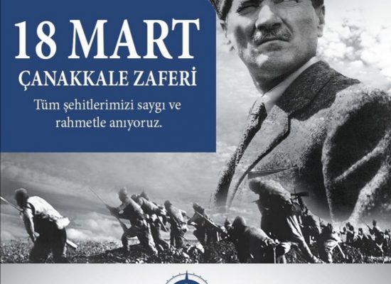 Çanakkale Zaferi’nin 106. yılında tüm şehitlerimizi ve Ulu Önder Mustafa Kemal Atatürk’ü saygı ve minnetle anıyoruz.
